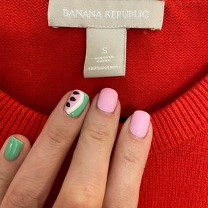 Nautical banana republic reed sweater. Perfect with white pants for summer!